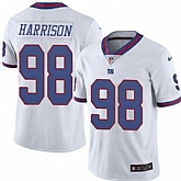 Nike Men & Women & Youth Giants 98 Damon Harrison White Color Rush Limited Jersey,baseball caps,new era cap wholesale,wholesale hats